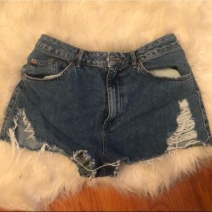 top shop jean shorts